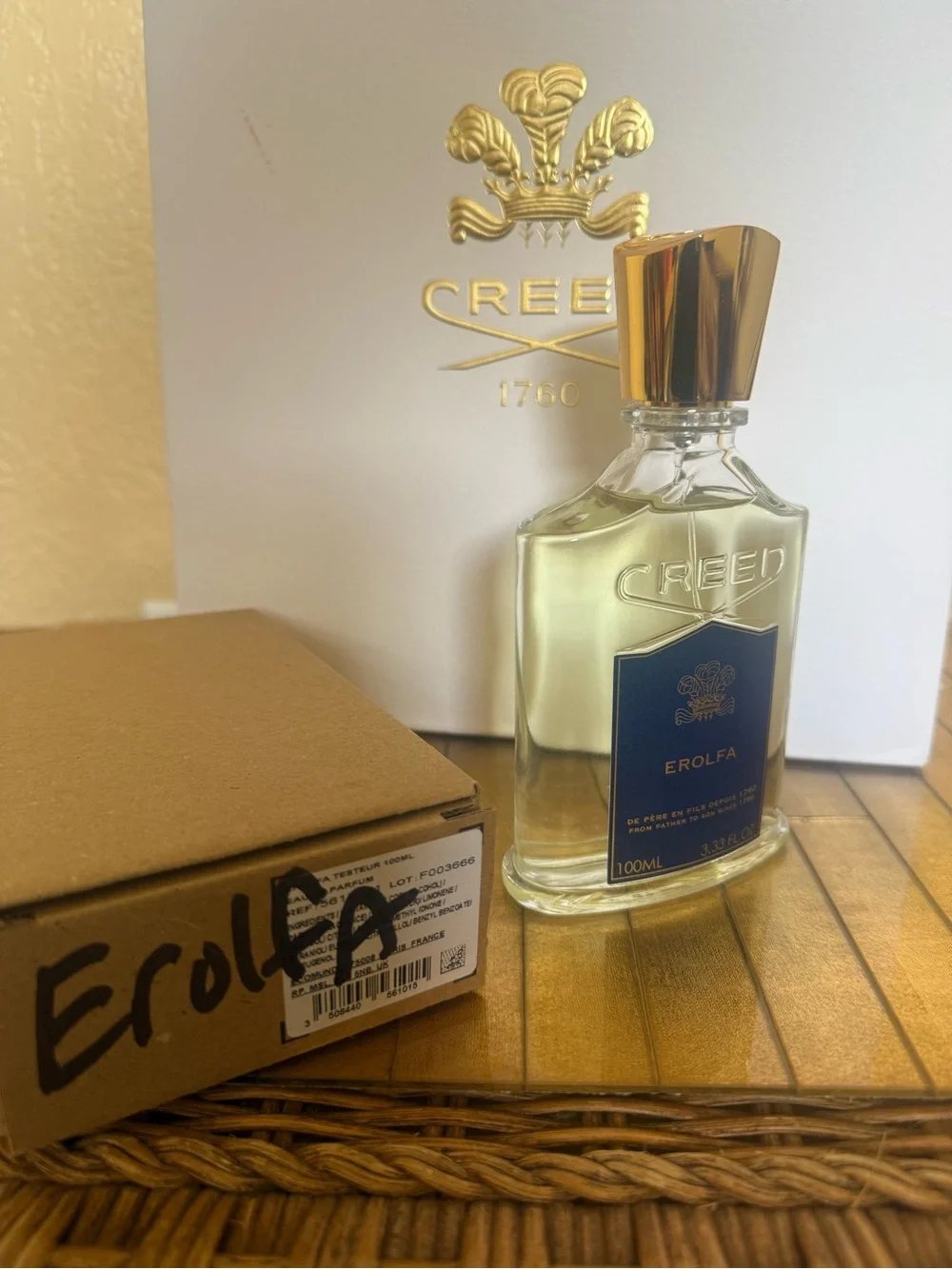 New authentic CREED Erolfa 200 ml EDP fragrance with cap